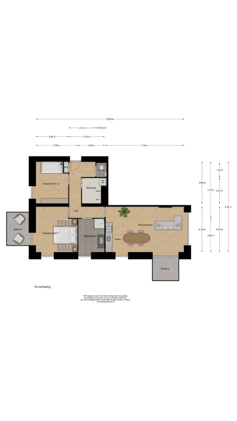 Luxe appartement Koog aan de Zaan 80m2 2 slaapkamers