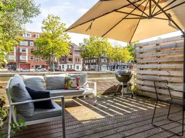 Appartement te koop Rotterdam Delftshaven: Charmant, modern, tuin aan het water