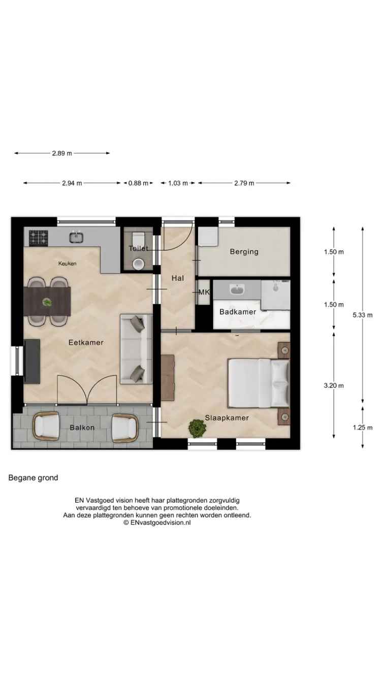 Tweekamerappartement Zaandam - Balkon - A+++ - Nabij Station
