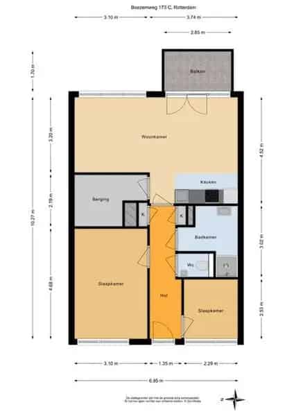 Rotterdam Rubroek: 2 Slaapkamers Appartement Nabij Centrum