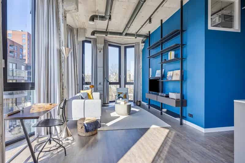 Unieke Hoekloft Haarlem 110m2 Gemeubileerd Luxe Afwerking