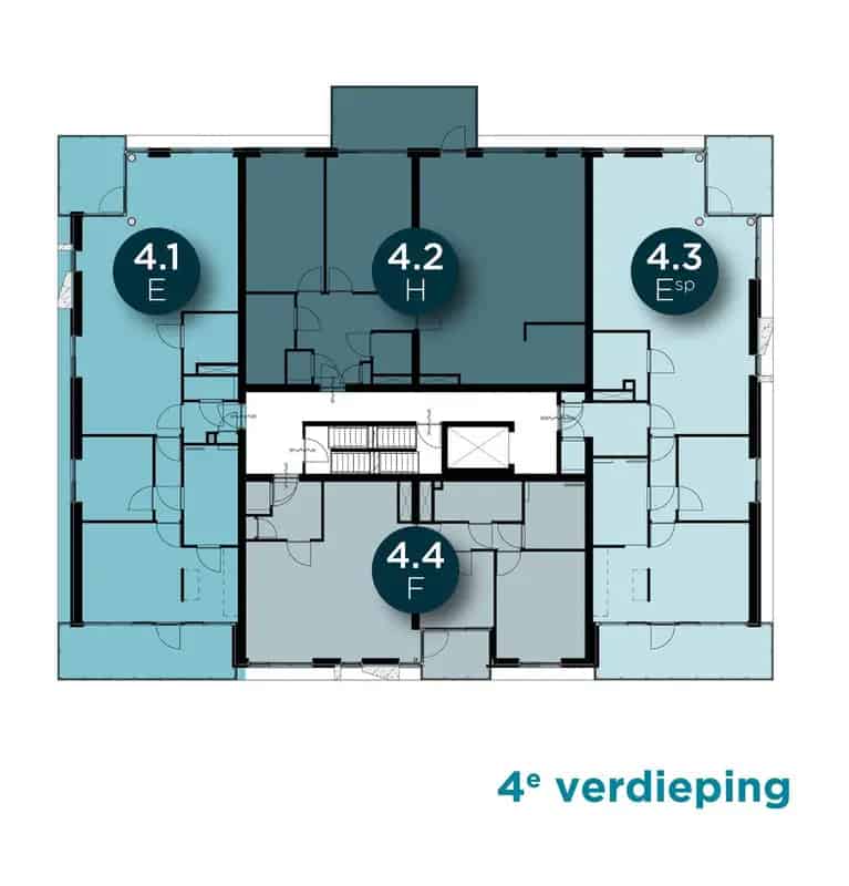 Nieuwbouwappartement Albatros 2 slaapkamers balkon Zuid direct beschikbaar