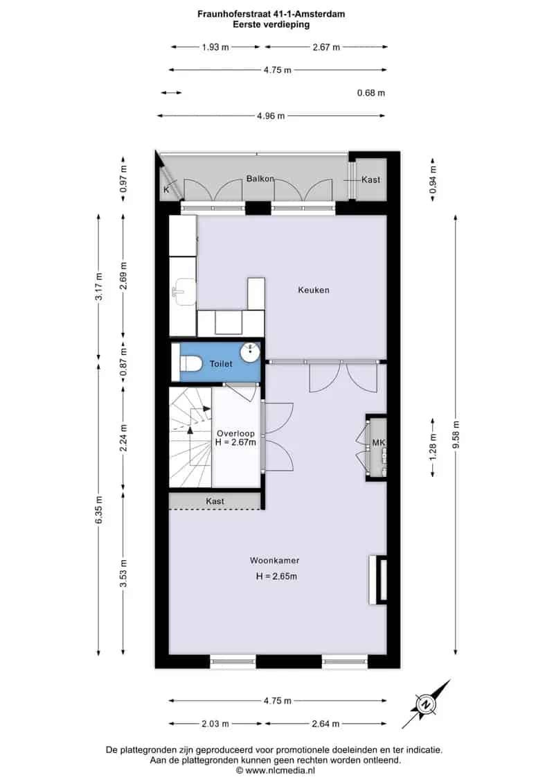Appartement te koop Watergraafsmeer 4 slaapkamers dakterras