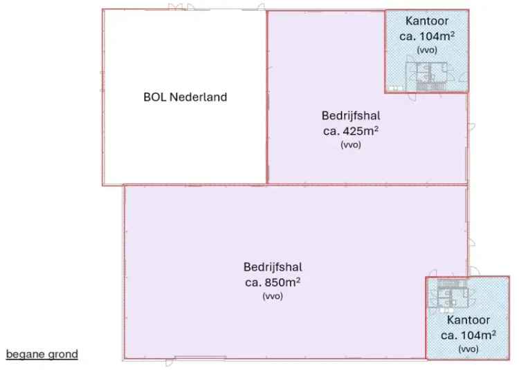 Bedrijfshal te huur Dronten 850m2 Kantoor Opslag