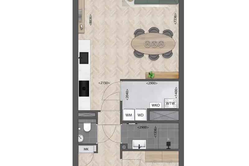Appartement Breda Conservenfabriek 102m² 1 slaapkamer terras parkeerplaats