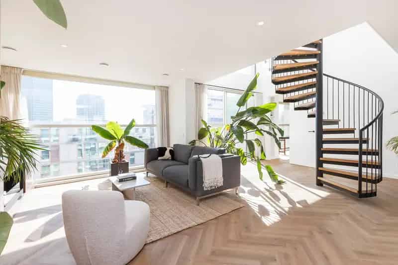 Penthouse te koop Amsterdam Overhoeks 184m2 7 terrassen