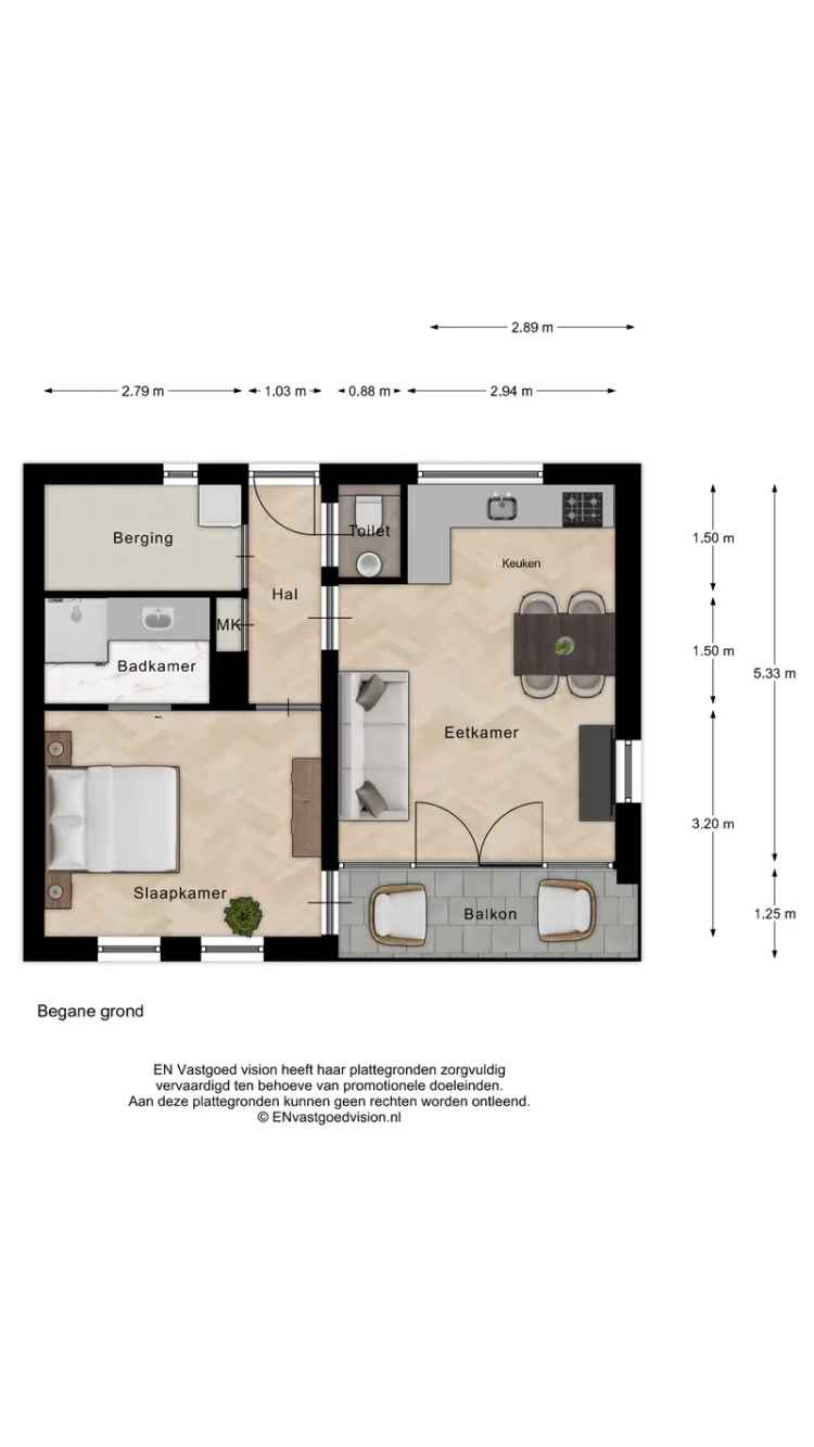 Tweekamerappartement Zaandam - Balkon - Energielabel A+++