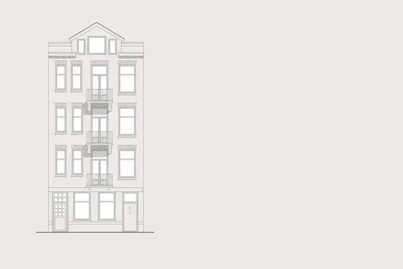 Appartement Amsterdam Zuid 52m2 2 slaapkamers 2 balkons