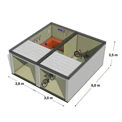 Garagebox Tiel te koop 18m2 Opslag Werkruimte
