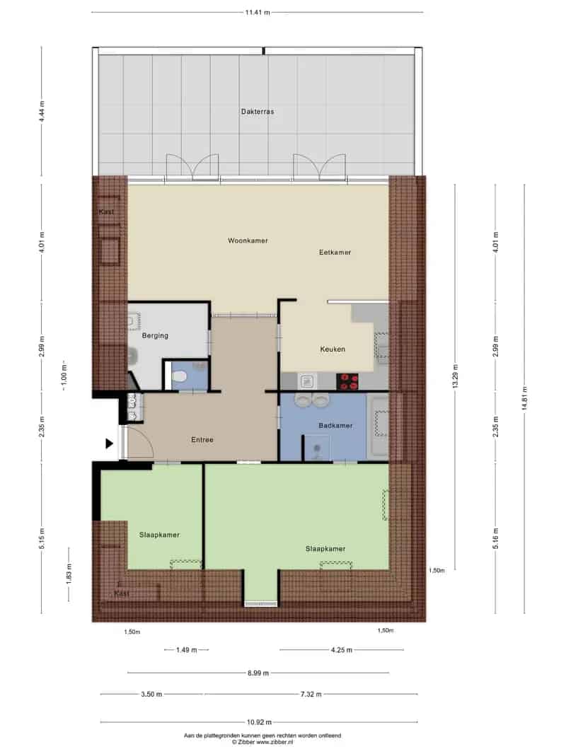 Penthouse te koop Oosterbeek: 123m2, Dakterras 46m2, 2 Badkamers