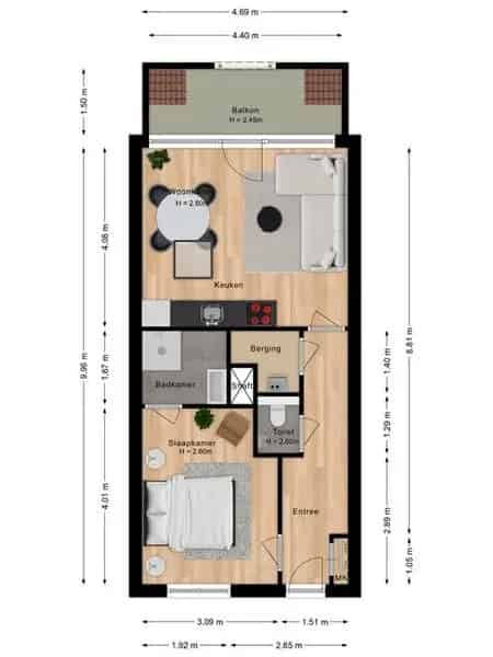 2-kamerappartement Deurne: Energiezuinig en modern appartement
