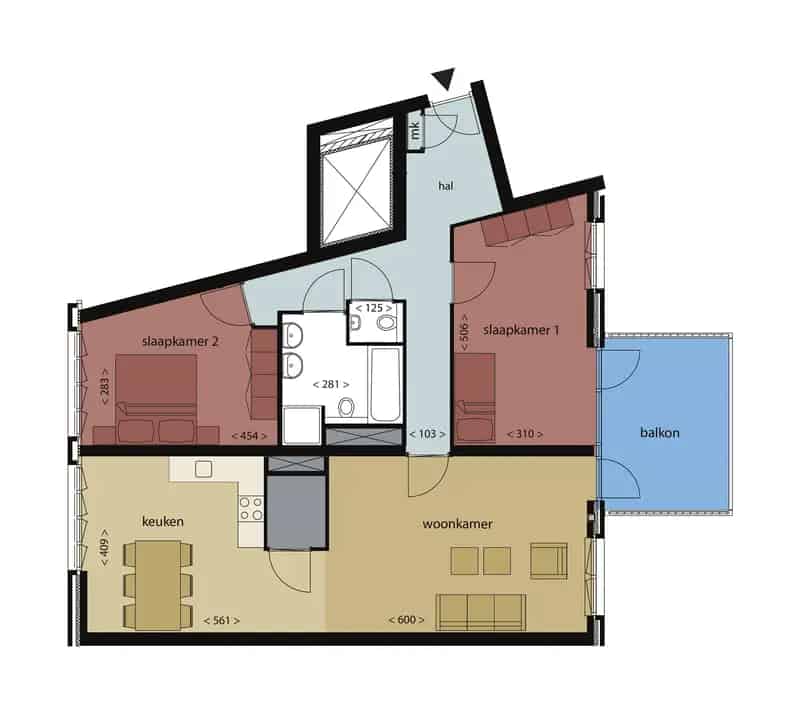 Ruime appartementen Breda Centrum nabij NS station