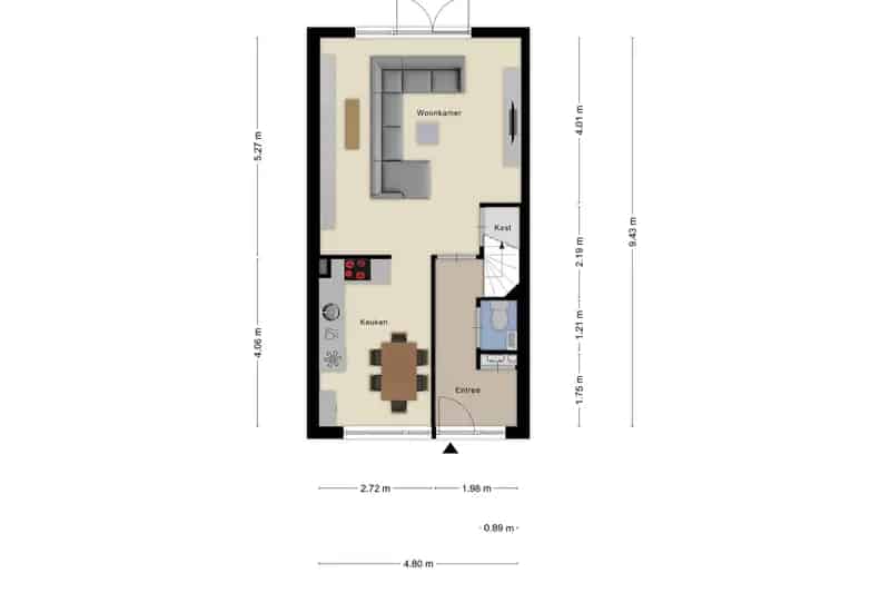 Huis te koop Arnhem Rijkerswoerd: 3 slaapkamers, dakterras, energielabel B
