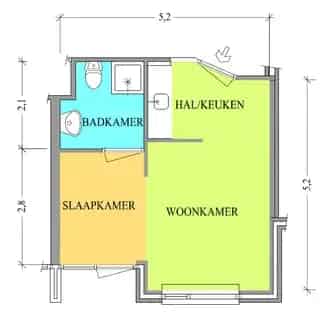 Appartement 26m² Annen Senioren Zorgindicatie