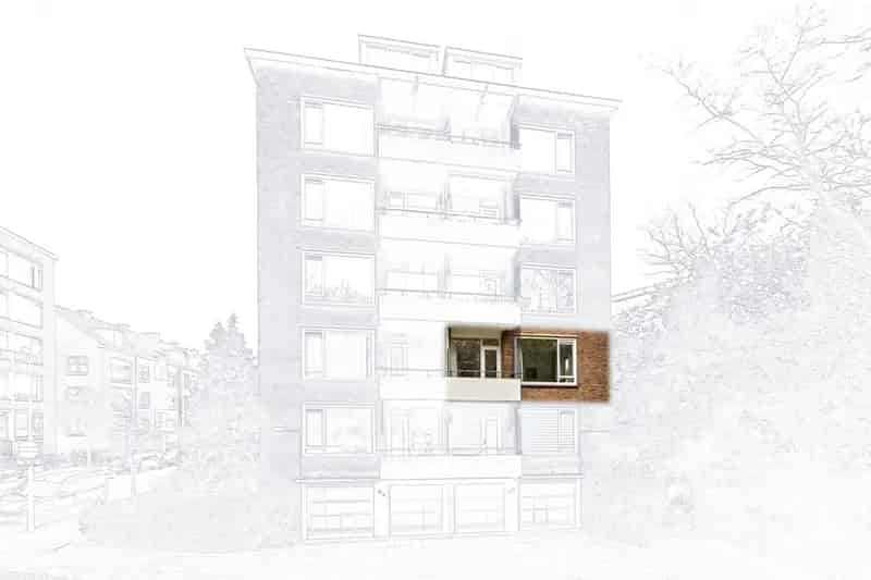 Appartement te koop Bezuidenhout 79m2 2 slaapkamers