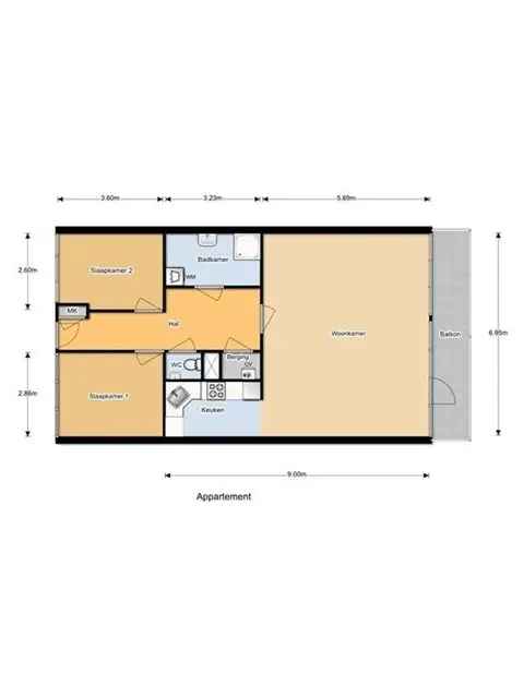 3 Kamer Appartement Venlo 89m2 2003