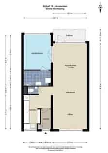 2 Kamer Appartement 67m2 Buitenveldert Gemeubileerd