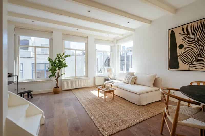 Appartement Jordaan 102m² Eigen Grond 4 slaapkamers