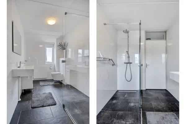 Ruime Hoekwoning 601m2 Grond Moderne Badkamer