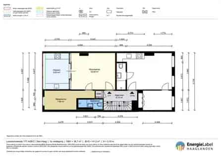 1 kamer appartement van 40 m² in Den Haag