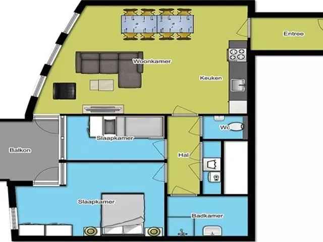 Appartement Botterboulevard Haarlem 3 slaapkamers balkon