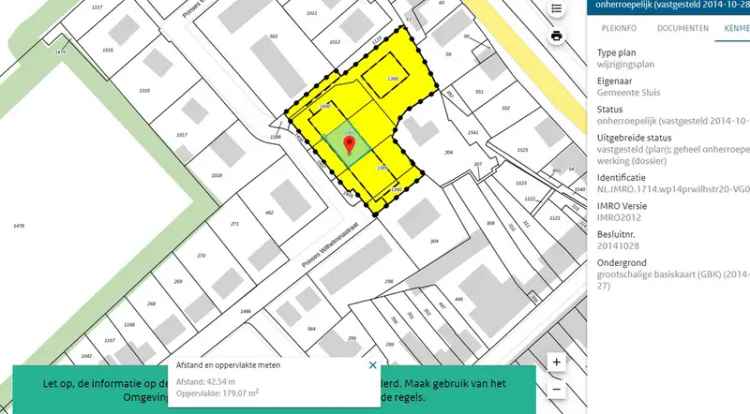 Bouwgrond Nieuwvliet 524m²  Nabij Kust en Natuur