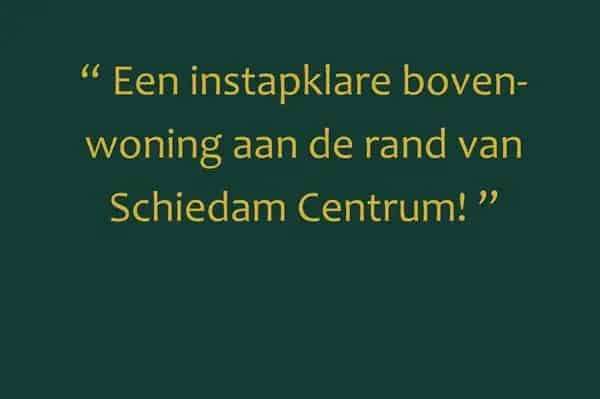 Instapklare Dubbele Bovenwoning Schiedam