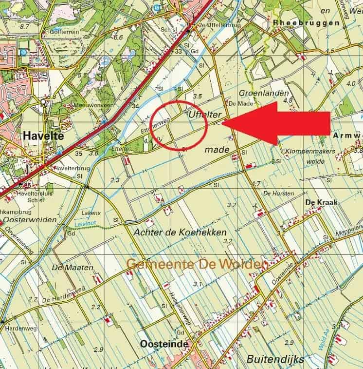 Agrarische Grond Uffelte 948 ha te Koop