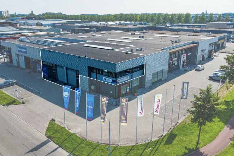 Bedrijfshal te Huur Goes 366m2 Kantoor 100m2 Energielabel A