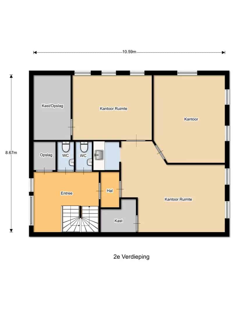 Kantoorruimte te huur Drachten 90m2 Kantorenpark Azeven
