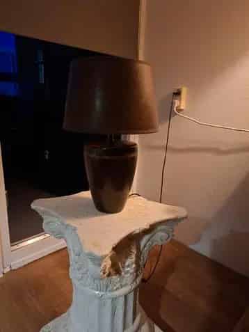 Schemerlamp met extra kap