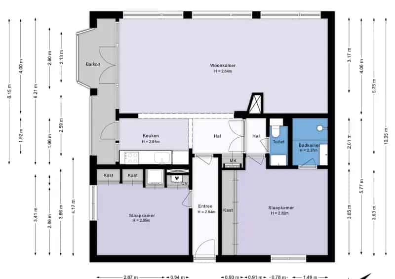 3 Kamer Appartement Diemen Ruim Balkon Garage Berging