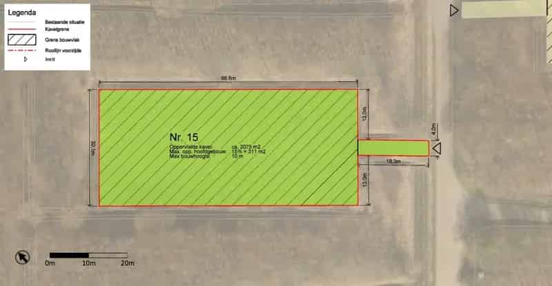 Bouwkavel Zwaanshoek: Royale kavel (2075m2)  Vrijstaande Villa