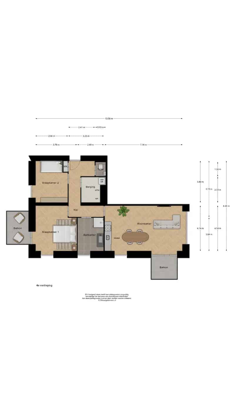 Luxe appartement Koog aan de Zaan 80m2 2 slaapkamers
