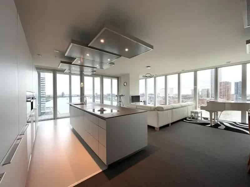 Luxe Appartement De Rotterdam Maas en Erasmusbrug Uitzicht