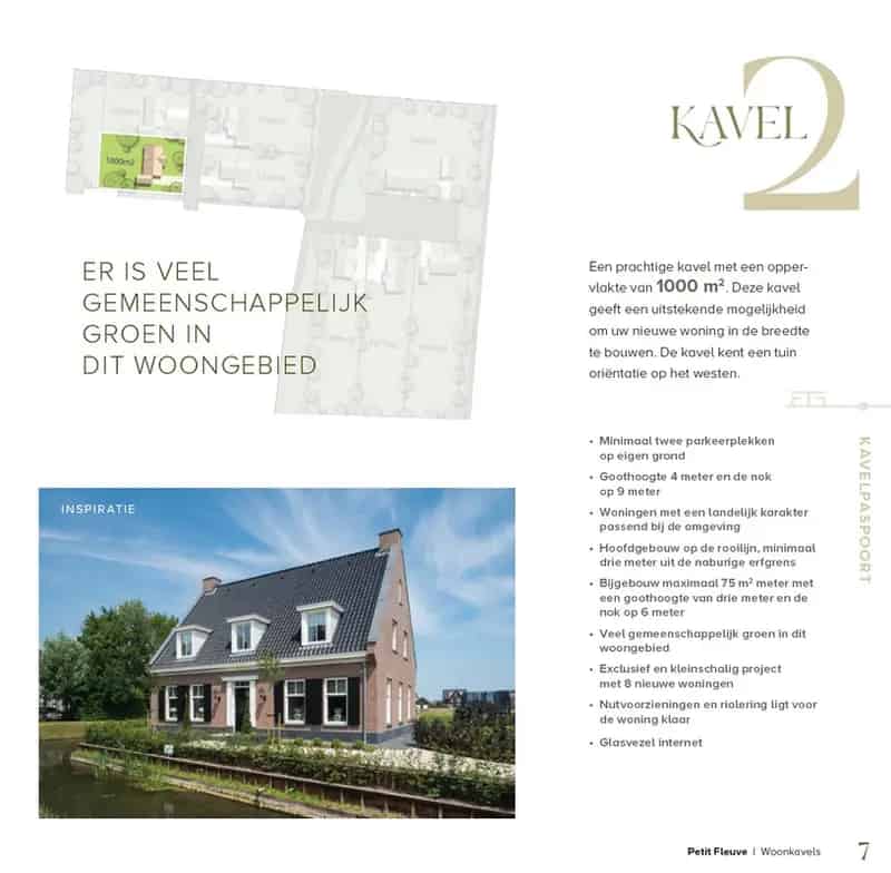 Kavel 2 1000m2 Ruime Bouwvlak Landelijk Wonen 8 Exclusieve Woningen
