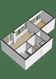 1 Kamer Appartement 42m² Lisse Modern en Duurzaam