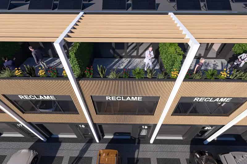 Bedrijfshal Weesp te huur 163m2 duurzaam dakterras