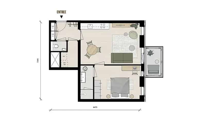 2 Kamer Appartement Amsterdam West Balkon Moderne Keuken
