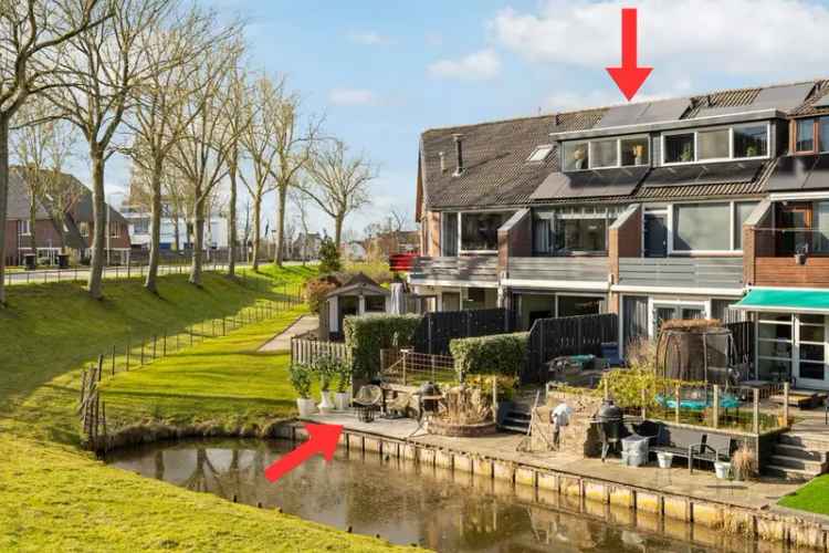 Huis te koop Rhoon 4 slaapkamers tuin aan het water