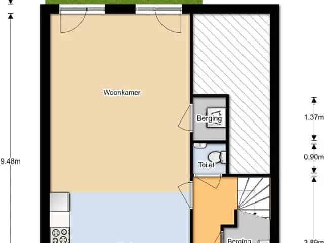 Moderne Maisonnette Breda  Energielabel A Parkeerplaats Tuin