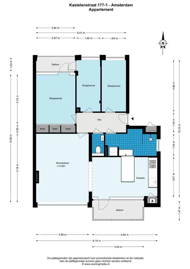 Appartement te koop: Kastelenstraat 177-1 1082 EE Amsterdam | Funda