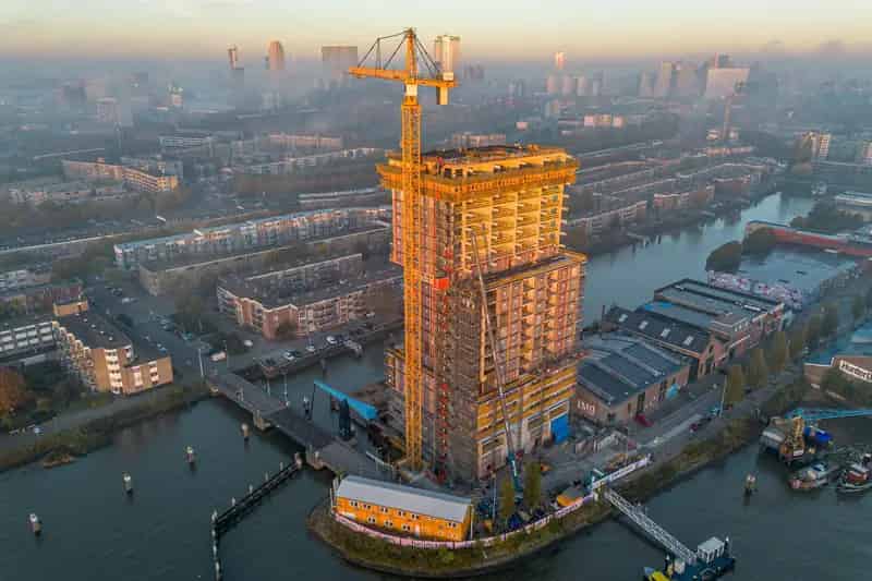 Panoramaloft Rotterdam Feijenoord 139m2 3 kamers A-label