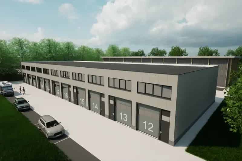 Bedrijfshal te Huur Dedemsvaart 50m2 Kantoor Opslag Zichtlocatie