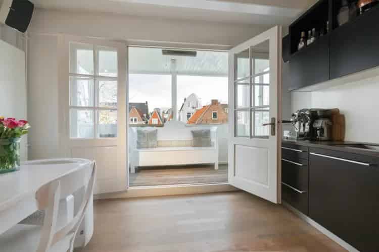 Dubbel Bovenhuis Prinsengracht Amsterdam 87m2 Balkon Houtkachel