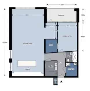 110m2 appartement Amsterdam 1 slaapkamer luxe modern