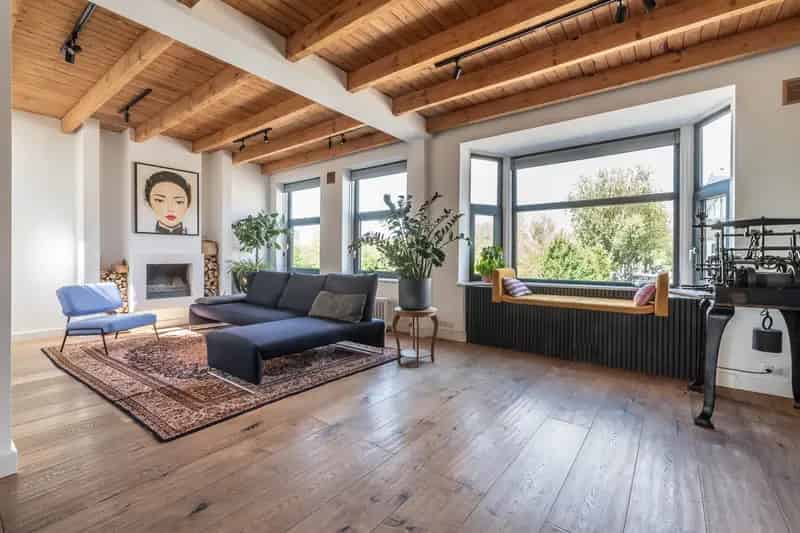 Appartement te koop Amsterdam Postjeskade: Lichtrijk 5-kamer appartement met dakterras