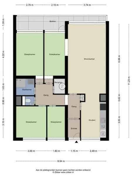 5 Kamer Appartement Driemanspolder gerenoveerd