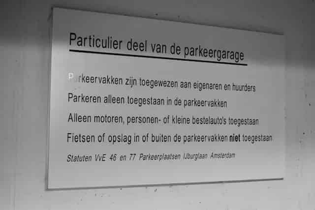 Parkeerplaats te koop IJburg Beveiligde Garage A10