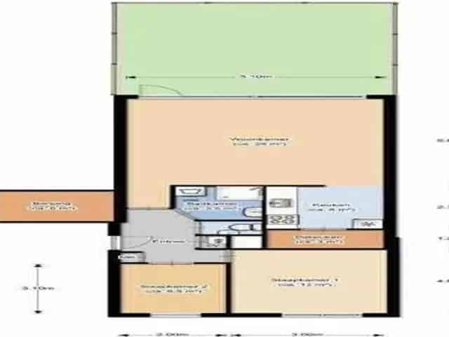 Appartement Maastricht 2 slaapkamers tuin laminaat